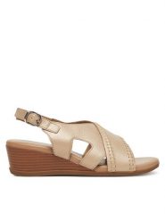 Lasocki Sandały WB-ELIA-03 Beżowy. Brązowe sandały Lasocki, bez wzorów, ze skóry, bez obcasa, na koturnie, bez zapięcia. Za 135.99 zł.