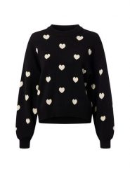 Noisy May Sweter - NMCharlott Kobiety czarny|biały, M. Białe swetry Noisy May, m, bez wzorów, klasyczne, bez ramiączek. Za 169.95 zł.