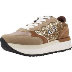 Buty SUN68 BIG ALLY GLITTER Złoty. Żółte buty trekkingowe SUN68, bez wzorów, ze skóry, bez zapięcia, trekkingowe. Za 288.99 zł.