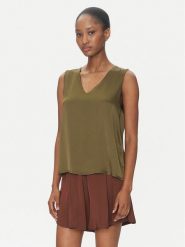 ViCOLO Bluzka TD0765 Zielony Regular Fit. Zielone bluzki ViCOLO, s, bez wzorów, z syntetyku, bez kołnierzyka, bez ramiączek. Za 139.99 zł.