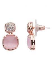 U.S. Polo Assn. Pozłacane kolczyki-wkrętki z kryształami rozmiar: onesize. Różowe kolczyki U.S. Polo Assn., z kryształem, metalowe. Za 69.99 zł.