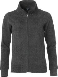 Clique Classic Cardigan Women kardigan dresowy, anthracite melange. Szare swetry CLIQUE, m, bez wzorów, z bawełny, bez ramiączek. Za 213.48 zł.