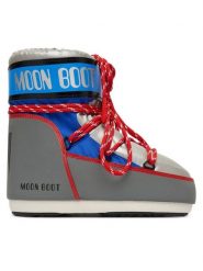 Moon Boot Śniegowce Mb Icon Low Space Racing 80D1409650 Szary. Szare śniegowce Moon Boot, bez wzorów, z materiału, bez zapięcia. Za 889.00 zł.