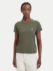 Polo Ralph Lauren T-Shirt 211B14605023 Zielony Regular Fit. Zielone t-shirty Polo Ralph Lauren, s, bez wzorów, z bawełny, bez kołnierzyka, bez ramiączek. Za 399.99 zł.