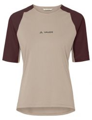 Koszulka damska Kuro Shirt II. Brązowe t-shirty sportowe Vaude, bez wzorów, z materiału, bez ramiączek, na fitness i siłownię. Za 279.00 zł.