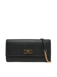 Elisabetta Franchi Torebka BS-32A-51E2-V350 Czarny. Czarne kopertówki Elisabetta Franchi, bez wzorów, ze skóry, wizytowe, bez dodatków. Za 1,519.00 zł.