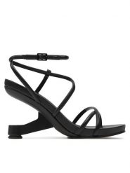 United Nude Sandały Eamz Lee 108260116 Czarny. Czarne sandały United Nude, bez wzorów, ze skóry, bez obcasa, na słupku, bez zapięcia. Za 1,499.00 zł.