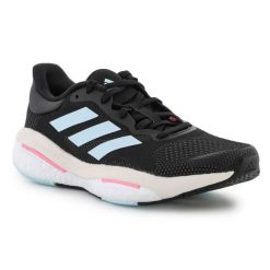 Buty do biegania adidas Solar Glide 5 W GY3485 czarne. Czarne buty do biegania bez wzorów, z gumy, bez zapięcia, do biegania. Za 769.83 zł.