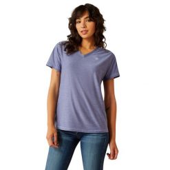 Koszulka damska Ariat Laguna. Fioletowe t-shirty sportowe Ariat, bez wzorów, bez ramiączek. Za 207.50 zł.