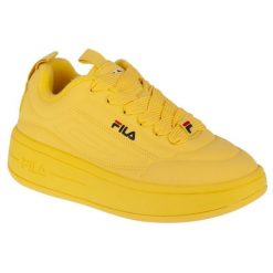 Buty Fila Superbubble FFW0536-20026 żółte. Żółte buty treningowe bez wzorów, z gumy, bez zapięcia. Za 386.47 zł.