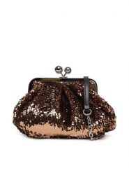 Weekend Max Mara Torebka 2615511094650 Różowy. Czerwone kopertówki Weekend Max Mara, bez wzorów, z materiału, wizytowe, bez dodatków. Za 879.99 zł.