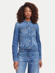 Guess Kurtka jeansowa W6YN03 D1341 Niebieski Regular Fit. Niebieskie kurtki Guess, m, z aplikacjami, z bawełny, bez kaptura. Za 694.99 zł.