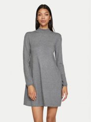 Vila Sukienka dzianinowa Comfy 14087511 Szary Regular Fit. Szare sukienki Vila, xxl, bez wzorów, z dzianiny, bez kołnierzyka, bez ramiączek. Za 219.99 zł.