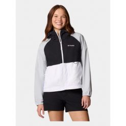 Wiatrówka damska Columbia Spire Valley. Białe kurtki przejściowe sportowe Columbia, xs, bez wzorów, z softshellu, bez kaptura, trekkingowe. W wyprzedaży za 189.50 zł.