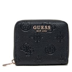 Mały Portfel Damski Guess. Czarne portfele Guess, z aplikacjami. Za 149.99 zł.