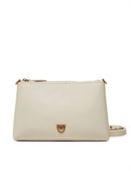 PINKO Torebka Flat Horizontal Mini PE 25 PCPL 104277 A0F1 Biały. Białe listonoszki Pinko, bez wzorów, ze skóry, bez dodatków. Za 629.99 zł.