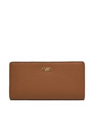 MICHAEL Michael Kors Duży Portfel Damski 32S5G8EF3L Brązowy. Brązowe portfele MICHAEL Michael Kors, bez wzorów, ze skóry. Za 419.99 zł.