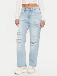 Tommy Jeans Jeansy Betsy DW0DW19618 Niebieski Straight Fit. Niebieskie jeansy Tommy Jeans, bez wzorów, z bawełny. Za 309.99 zł.