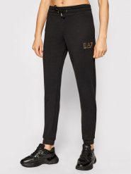 EA7 Emporio Armani Spodnie dresowe 8NTP66 TJ9RZ 1200 Czarny Regular Fit. Czarne spodnie dresowe EA7 Emporio Armani, bez wzorów, z dresówki. Za 349.99 zł.