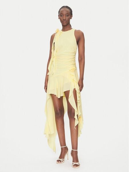 Bardot Sukienka koktajlowa 59046DB Żółty Regular Fit. Żółte sukienki Bardot, bez wzorów, z syntetyku, wizytowe, bez kołnierzyka, bez ramiączek. Za 289.99 zł.