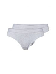 Snocks figi brazylijskie w 2-paku Kobiety Bawełna biały|szary, XL. Białe figi Snocks, bez wzorów, z bawełny. Za 89.95 zł.
