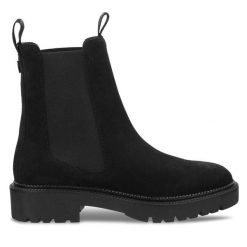 Sztyblety Gant. Czarne botki Gant, bez wzorów, bez obcasa, na płaskiej podeszwie, bez zapięcia. Za 469.99 zł.