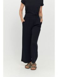 MAZINE Spodnie "Wide Leg" w kolorze czarnym rozmiar: XL. Czarne spodnie materiałowe MAZINE, bez wzorów, z materiału, klasyczne. Za 127.95 zł.
