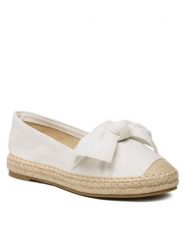 DeeZee Espadryle WS714-102 Biały. Białe espadryle DeeZee, bez wzorów, z materiału, bez obcasa. Za 59.99 zł.