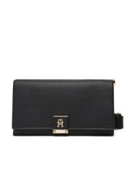 Tommy Hilfiger Torebka Th Her Mini Crossover AW0AW17949 Czarny. Czarne listonoszki Tommy Hilfiger, bez wzorów, ze skóry, bez dodatków. Za 359.99 zł.