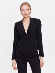 Marella Marynarka Miranda 2330410333 Czarny Regular Fit. Czarne marynarki i żakiety Marella, bez wzorów, z syntetyku, bez ramiączek. Za 539.99 zł.