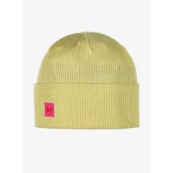 Czapka zimowa Buff Crossknit Beanie - sheen yellow. Zielone czapki zimowe Buff, bez wzorów, sportowe. W wyprzedaży za 110.44 zł.