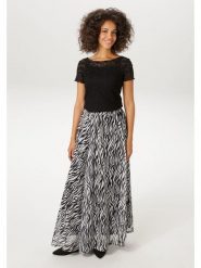 Aniston Spódnica w kolorze czarno-jasnoszarym rozmiar: 42. Szare spódnice Aniston, bez wzorów, maxi. Za 173.99 zł.
