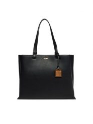DKNY Torebka Alya R44A1I52 Czarny. Czarne shopper bag DKNY, bez wzorów, ze skóry, bez dodatków. Za 789.99 zł.