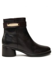 ECCO Botki Sculpted Lx 35 22248301178 Brązowy. Brązowe botki ECCO, bez wzorów, ze skóry, bez obcasa, na słupku, bez zapięcia. Za 519.99 zł.