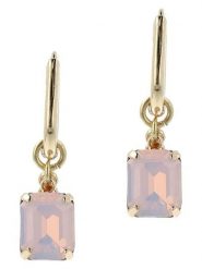 Otazu Pozłacane kolczyki-kreole z kryształami rozmiar: onesize. Żółte kolczyki Otazu, z kryształem, pozłacane. Za 86.99 zł.