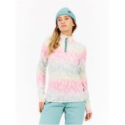 Bluzka z długim rękawem z zamkiem 1/4 damska PROTEST PRTRefuzzy. Białe bluzki Protest, bez wzorów, bez kołnierzyka, bez ramiączek. Za 243.50 zł.