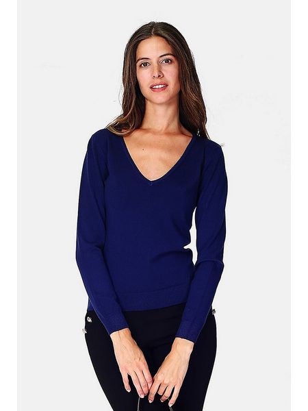 William de Faye Sweter w kolorze granatowym rozmiar: 34. Niebieskie swetry William de Faye, bez wzorów, z kaszmiru, klasyczne, bez ramiączek. Za 113.99 zł.