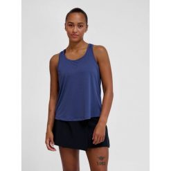 Damski tank top Hummel Court. Niebieskie topy Hummel, bez wzorów, sportowe, bez kołnierzyka, bez ramiączek. Za 130.50 zł.
