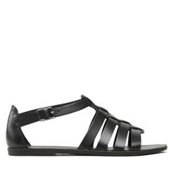 Sandały Vagabond Shoemakers. Czarne sandały Vagabond Shoemakers, bez wzorów, bez obcasa, na płaskiej podeszwie, bez zapięcia. Za 339.99 zł.