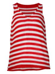 Fimfi Top w kolorze czerwono-białym rozmiar: onesize. Czerwone topy Fimfi, bez wzorów, z bawełny, bez kołnierzyka, bez ramiączek. Za 97.05 zł.