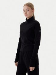 EA7 Emporio Armani Bluza 7W001150 AF12501 UC001 Czarny Slim Fit. Czarne bluzy EA7 Emporio Armani, xs, bez wzorów, z syntetyku, bez ramiączek, bez kaptura. Za 539.99 zł.