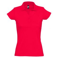 Damska Koszulka Polo Prescott Jersey. Niebieskie t-shirty sportowe SOL'S, s, bez wzorów, z jersey, bez ramiączek. Za 84.99 zł.