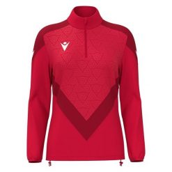 Damski top treningowy Macron Anora. Czerwone topy Macron, bez wzorów, sportowe, bez kołnierzyka, bez ramiączek. Za 234.00 zł.