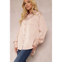 Różowa Koszula Adradelia. Czerwone koszule Renee, l, bez wzorów, z jeansu, eleganckie, bez kołnierzyka, bez ramiączek. W wyprzedaży za 97.99 zł.