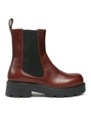 Vagabond Sztyblety Cosmo 2.0 5249-601-29 Brązowy. Brązowe botki Vagabond Shoemakers, bez wzorów, ze skóry, bez obcasa, na płaskiej podeszwie, bez zapięcia. Za 549.99 zł.