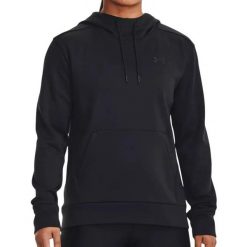 Damska bluza dresowa Under Armour czarna. Czarne bluzy Under Armour, s, bez wzorów, z dresówki, bez kaptura, na fitness i siłownię. Za 278.78 zł.