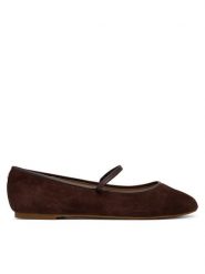 LAUREN RALPH LAUREN Baleriny Jayna Mj Fl 802P18425004 Brązowy. Brązowe baleriny Lauren Ralph Lauren, bez wzorów, ze skóry, bez obcasa, bez zapięcia. Za 599.99 zł.