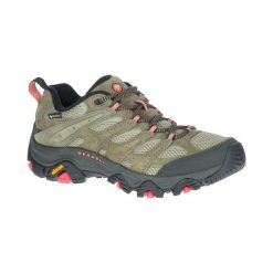Buty Sportowe Merrell Damskie Czarna Skóra. Czarne buty trekkingowe Merrell, na lato, ze skóry, bez zapięcia. Za 695.15 zł.