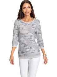 WITT WEIDEN Sweter w kolorze jasnoszaro-białym rozmiar: 48. Białe swetry WITT WEIDEN, bez wzorów, z bawełny, bez ramiączek. Za 89.95 zł.