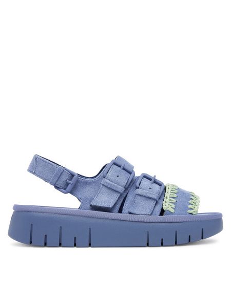 Roxy Sandały HY62277-2 Niebieski. Niebieskie sandały Roxy, bez wzorów, z materiału, bez obcasa, na płaskiej podeszwie, bez zapięcia. Za 199.99 zł.